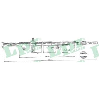 Tirette à câble, frein de stationnement LPR