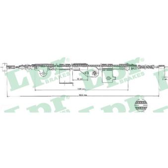 Tirette à câble, frein de stationnement LPR C0503B