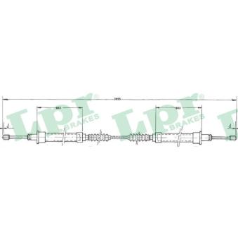 Tirette à câble, frein de stationnement LPR