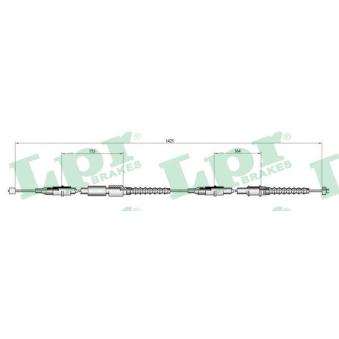 Tirette à câble, frein de stationnement LPR C0552B