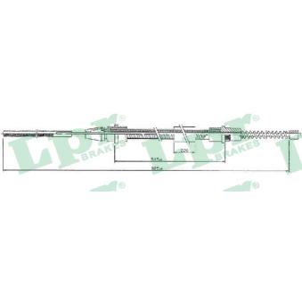 Tirette à câble, frein de stationnement LPR