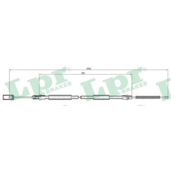 Tirette à câble, frein de stationnement LPR