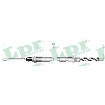 Tirette à câble, frein de stationnement LPR