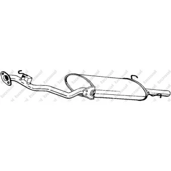 Silencieux arrière BOSAL 279-027