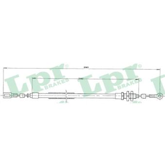 Tirette à câble, frein de stationnement LPR