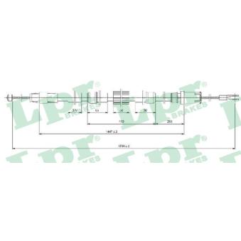 Tirette à câble, frein de stationnement LPR