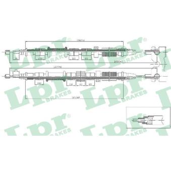 Tirette à câble, frein de stationnement LPR