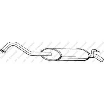 Silencieux arrière BOSAL