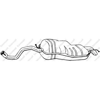 Silencieux arrière BOSAL 279-107
