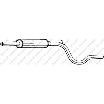 Silencieux central BOSAL 279-119