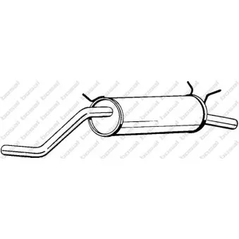 Silencieux arrière BOSAL 279-155