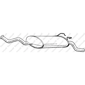 Silencieux arrière BOSAL 279-293