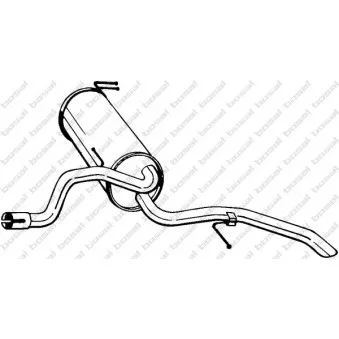 Silencieux arrière BOSAL 279-331