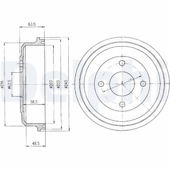 Tambour de frein DELPHI