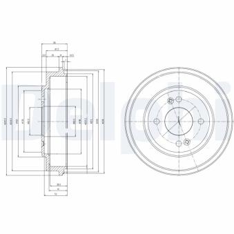 Tambour de frein DELPHI