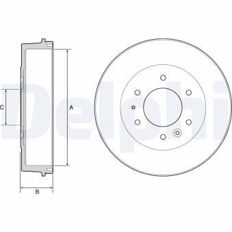 Tambour de frein DELPHI BF527