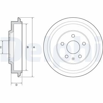 Tambour de frein DELPHI
