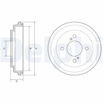 Tambour de frein DELPHI