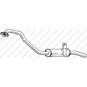 Silencieux arrière BOSAL 279-417