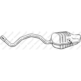 Silencieux arrière BOSAL 279-431