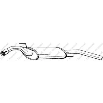 Silencieux arrière BOSAL 279-483