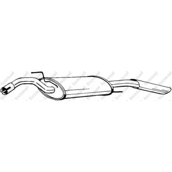 Silencieux arrière BOSAL 279-489