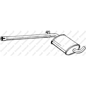 Silencieux central BOSAL 279-491