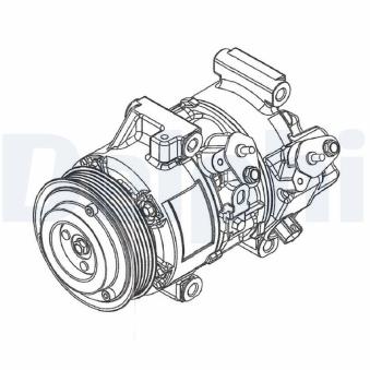 Compresseur, climatisation DELPHI