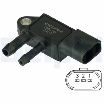 Capteur, pression des gaz échappement DELPHI DPS00003