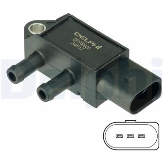 Capteur, pression des gaz échappement DELPHI DPS00020