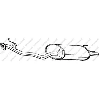 Silencieux arrière BOSAL 279-521