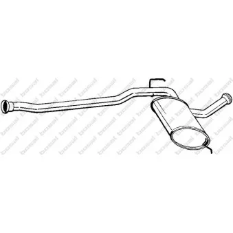 Silencieux central BOSAL 279-523