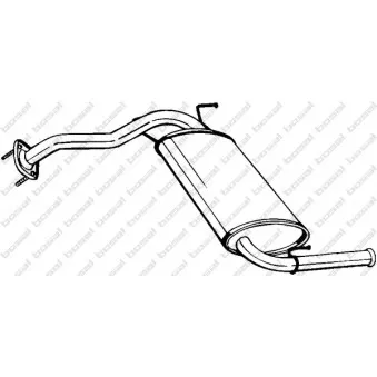 Silencieux arrière BOSAL 279-553