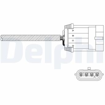 Sonde lambda DELPHI ES11049-12B1