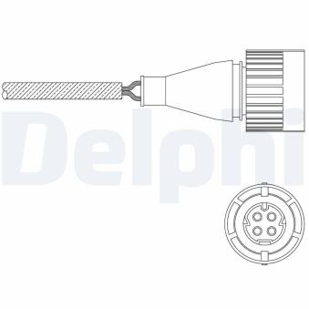 Sonde lambda DELPHI ES11057-12B1
