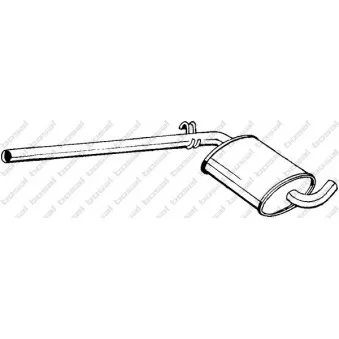 Silencieux central BOSAL 279-605