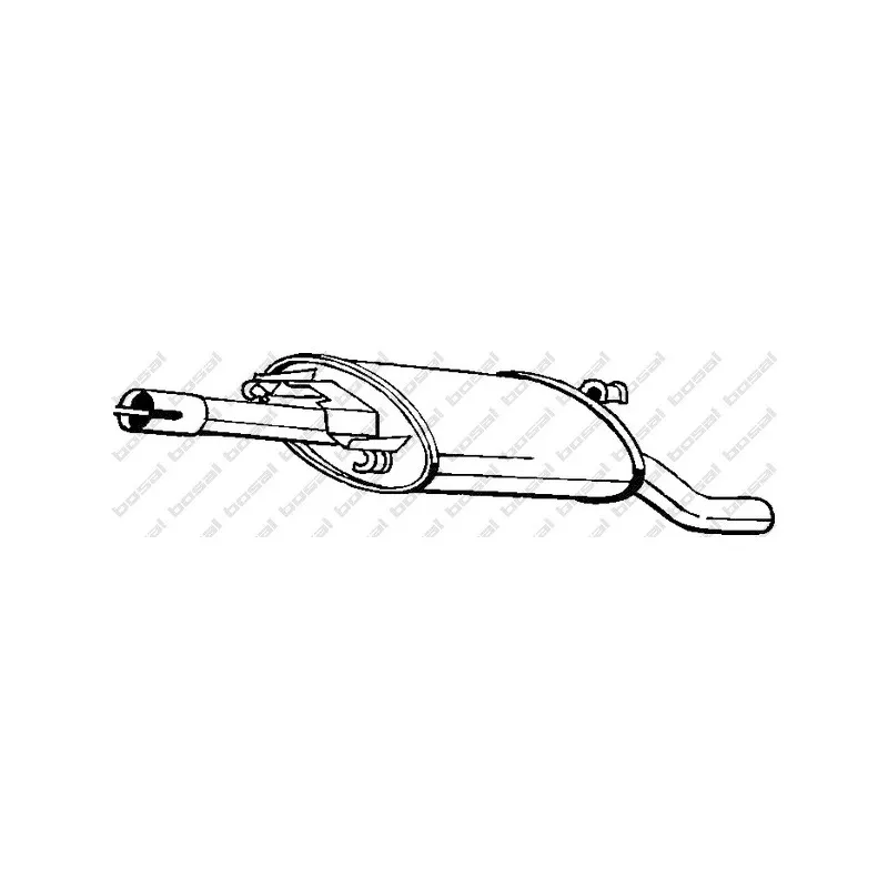 Silencieux arrière BOSAL 279-653