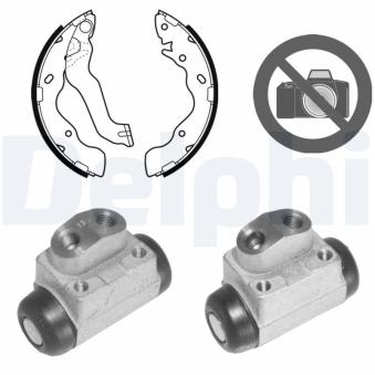 Kit de freins arrière (prémontés) DELPHI KP1108