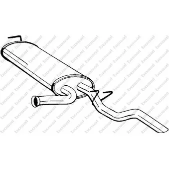 Silencieux arrière BOSAL 279-911
