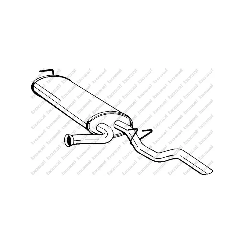 Silencieux arrière BOSAL 279-911