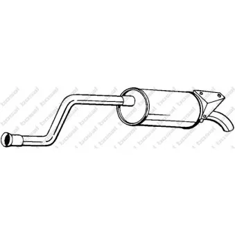 Silencieux arrière BOSAL 279-953