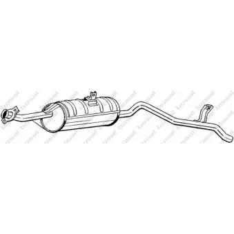 Silencieux central BOSAL 280-025