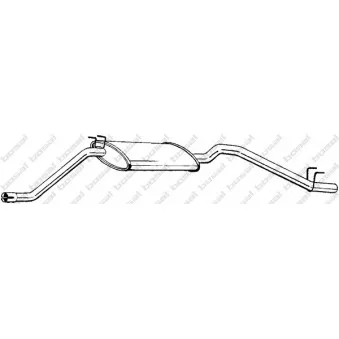 Silencieux arrière BOSAL 280-091
