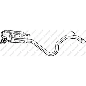 Silencieux arrière BOSAL 280-147
