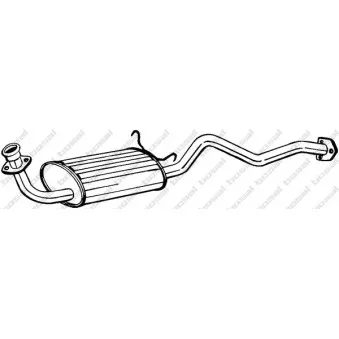 Silencieux central BOSAL 280-159