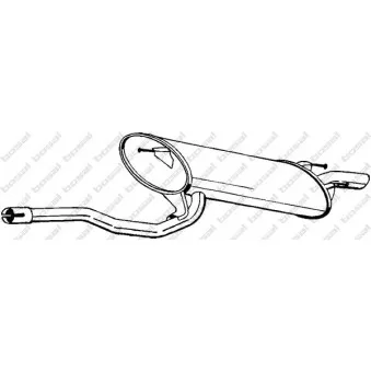 Silencieux arrière BOSAL 280-209