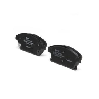 Jeu de 4 plaquettes de frein avant DELPHI