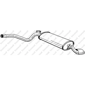 Silencieux arrière BOSAL 280-215