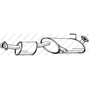 Silencieux central BOSAL 280-233