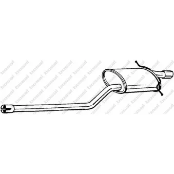 Silencieux arrière BOSAL 280-241